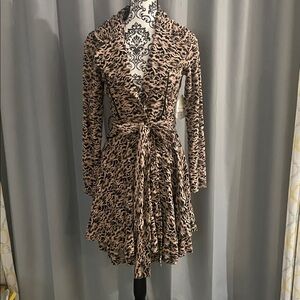Altar'd State Animal Print Long Sleeve Jacket